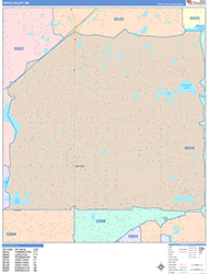Apple Valley Wall Map Color Cast Style 2026